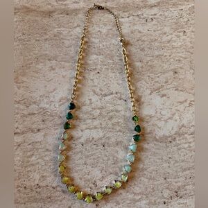 Elegant Green and Gold Necklace
